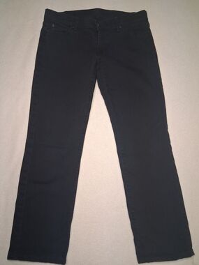 7 For All Mankind Black Stretch Denim Jeans